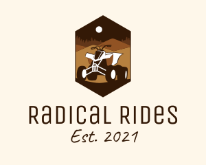 Desert Quad Biking  logo design