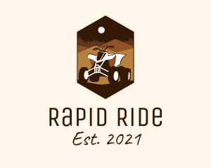 Desert Quad Biking  logo design