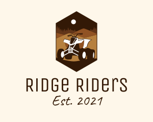 Desert Quad Biking  logo design