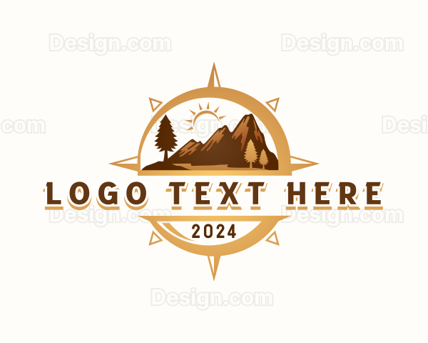 Outdoor Mountain Compass Logo