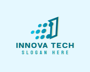 Modern Tech Letter I logo design