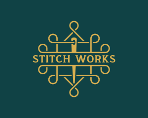 Tailor Stitching Dressmaker logo design