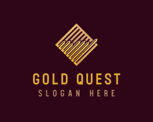 Professional Gold Graph logo design