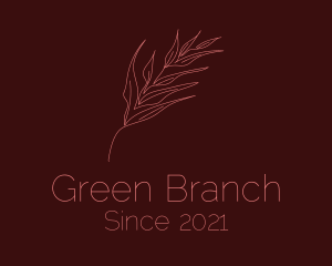 Dainty Branch Outline logo design