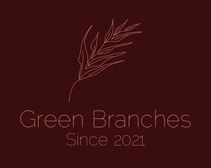 Dainty Branch Outline logo design