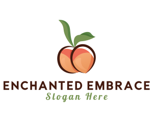 Seductive Peach Fruit logo design