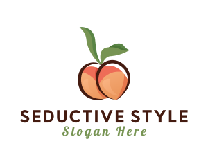 Seductive Peach Fruit logo design