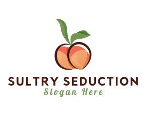 Seductive Peach Fruit logo design