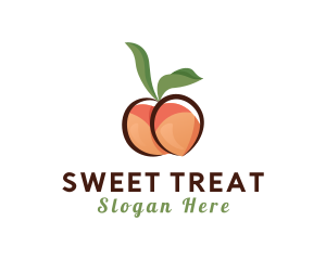 Seductive Peach Fruit logo design