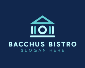 Greek Pantheon Temple logo