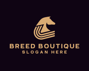 Golden Horse Equine logo design