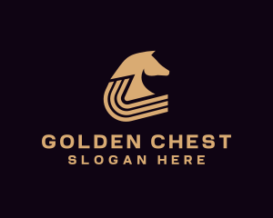 Golden Horse Equine logo design