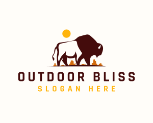 Wild Bison Canyon logo design