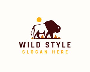 Wild Bison Canyon logo design