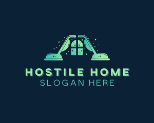 Home Cleaning Vacuum logo design