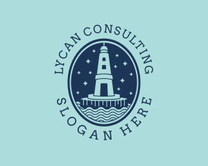 Lighthouse Tower Beacon logo design