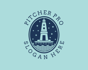 Lighthouse Tower Beacon logo design