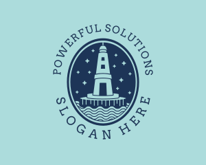 Lighthouse Tower Beacon logo design