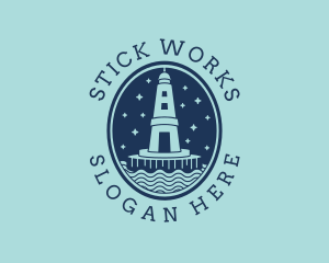 Lighthouse Tower Beacon logo design