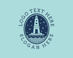 Tower - Lighthouse Tower Beacon logo design