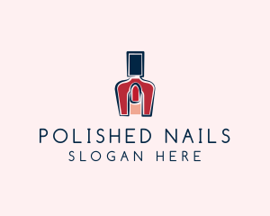 Red Nail Polish Manicure logo