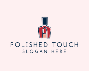 Red Nail Polish Manicure logo