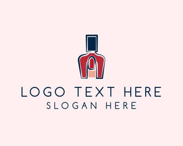 Nail Polish Bottle logo example 2