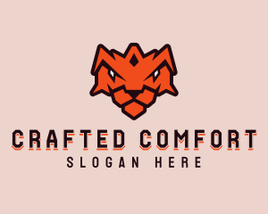 Tiger Crown Shield logo design