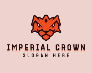 Tiger Crown Shield logo design