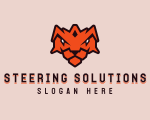 Tiger Crown Shield logo design