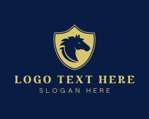 Horse Mustang Shield logo