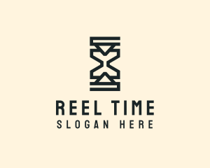 Geometric Hourglass Firm logo design