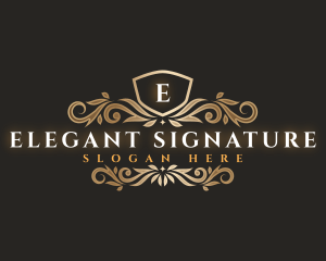 Elegant Crest Ornament logo design