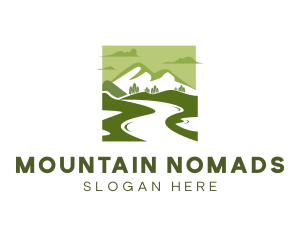 Lake Mountain Adventure logo design