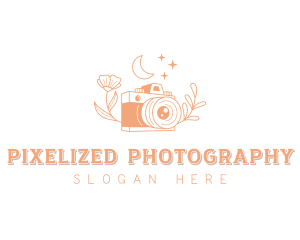 Influencer Floral Camera logo design