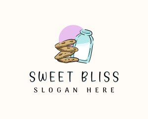 Cookie Milk Baker logo design