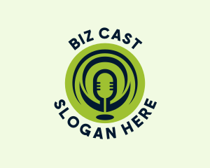 Podcast Mic Studio logo design