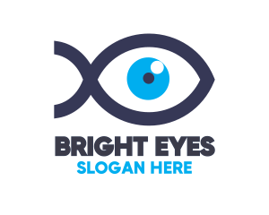 Blue Eye Fish logo design