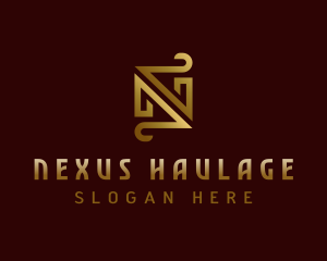 Luxury Boutique Letter N logo design