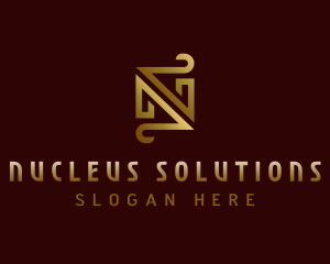 Luxury Boutique Letter N logo design