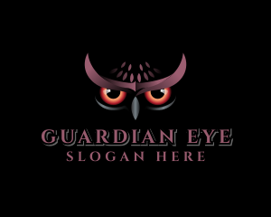 Nocturnal Owl Bird logo design