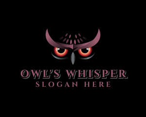 Nocturnal Owl Bird logo