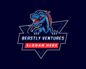 Beast Dinosaur Gaming logo design