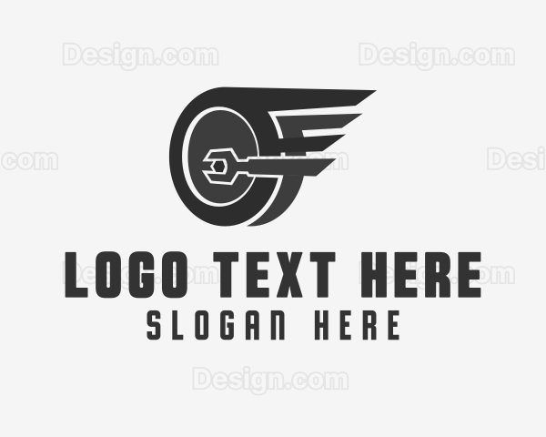 Wheel Wings Wrench Logo