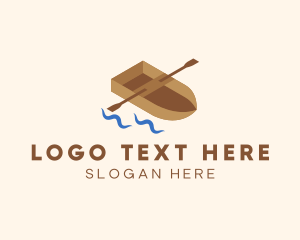 Isometric Row Boat logo