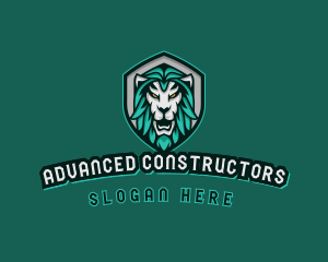 Wild Lion Shield logo design