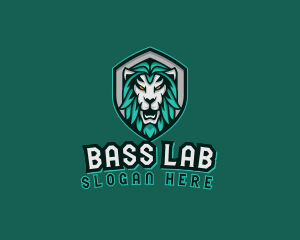 Wild Lion Shield logo design