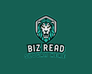 Wild Lion Shield logo design