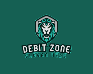 Wild Lion Shield logo design