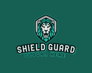 Wild Lion Shield logo design